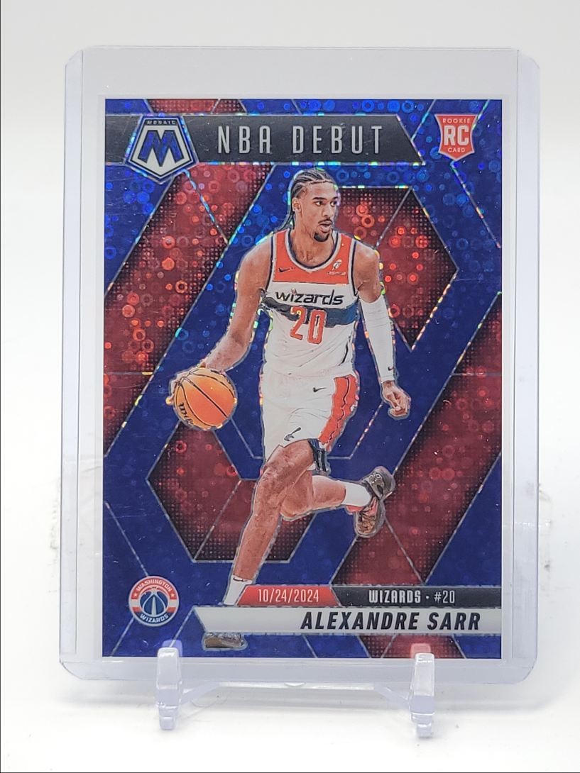 ALEXANDRE SARR 2024-25 MOSAIC NBA DEBUT ROOKIE BLUE FAST BREAK RC /85 Q5722