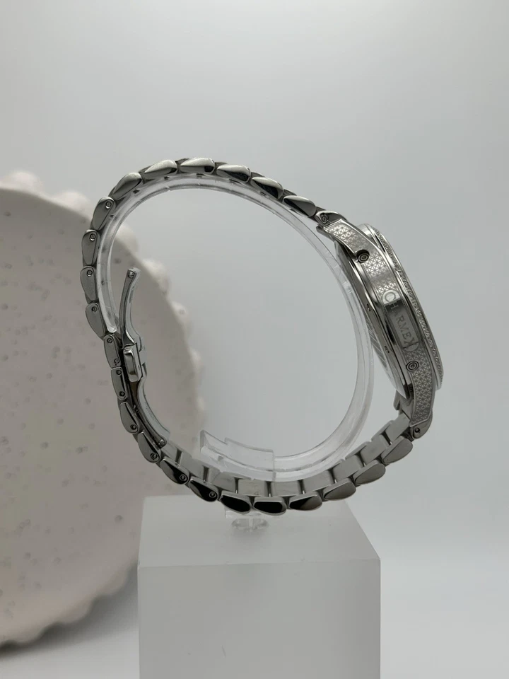 Charmex Of Switzerland relógio masculino, cronógrafo, cristal de safira, pulseira de couro - Imagem 3 de 4