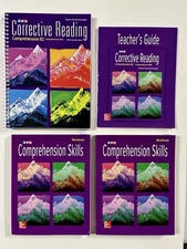 SRA Corrective Reading B2 Set Teacher Book Guide + 2 Workbooks Comprehension