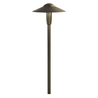 Kichler 15810BBR27R - 22'' Integrated Path Light, 8'' Hat, 2700K, 3W, 250 lm