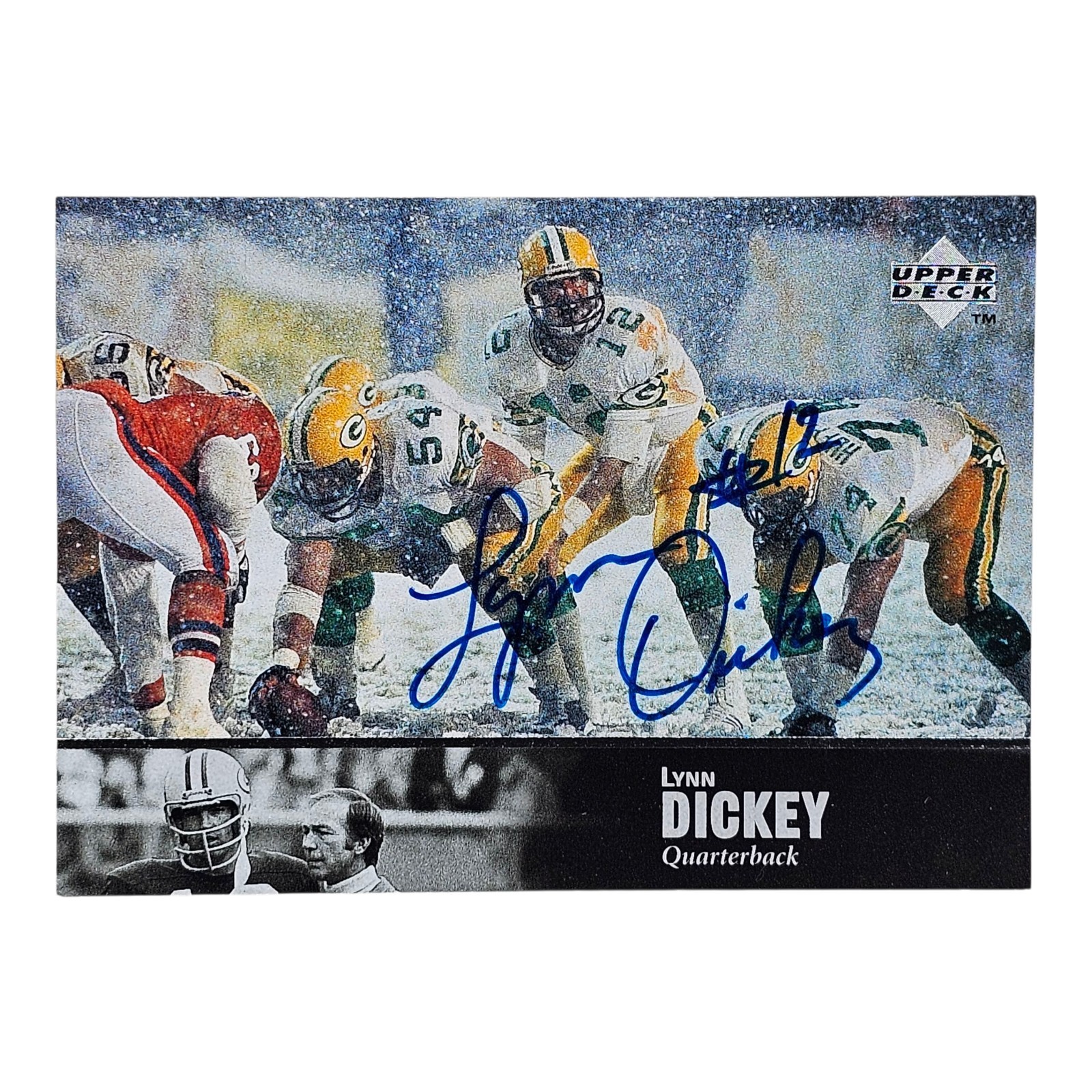 1997 Upper Deck NFL Legends LYNN DICKEY Green Bay Packers #AL-100 AUTO