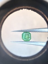 Colombian Emerald 0.20 ct Natural Mined Loose Gemstone 3.5mm Asscher Cut
