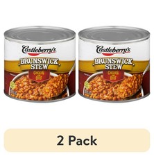  2 pack Castleberry's Brunswick Stew with Chicken  Beef, 20 oz Can   Ready-to