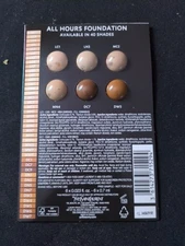 Yves Saint Laurent All Hours Foundation Luminous Matte 6 Shades Sample Card