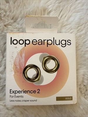 Loop Experience 2 Earplugs Gold -  Live Events, Concerts, Festivals & Nights Out