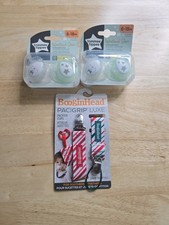 2 Packs Tommee Tippee Pacifiers Woodland Stars Ortho 6-18M  Pacifier Clips