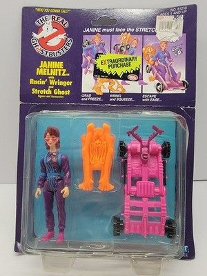 RARE VINTAGE 1986 KENNER THE REAL GHOSTBUSTERS JANINE MELNITZ ACTION FIGURE NEW
