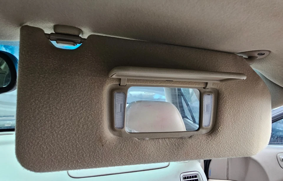 Acura CL 2003-2000 bronceado parasol OEM lado del pasajero tocador espejo retrovisor luz probado Foto 2 de 4