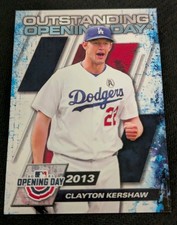 2021 Topps Opening Day - Outstanding Opening Day - Clayton Kershaw 2013 OOD-9