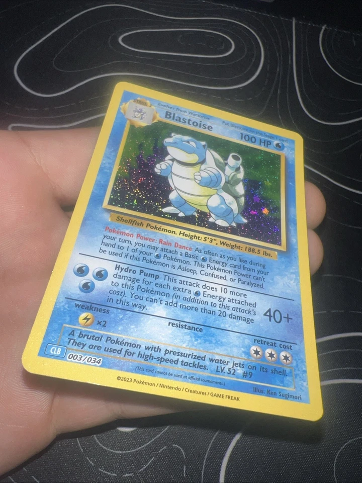Blastoise 003/034 Trading Card Game Classic Holo NM - Image 4 of 4