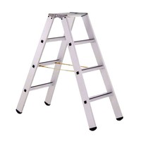 Zarges Stehleiter Eloxiert Saferstep B 2X5 Stufen Bockleiter Stufenstehleiter