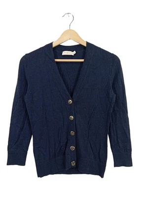 TORY BURCH Pull en laine Dames Pull T EU 34 bleu style décontracté - Photo 1/4
