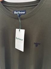 Image of Barbour Essential Sports Tee Mid Olive T.shirt, extra large  Brand New With Tags