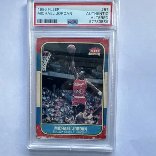 Fleer 1986 Fleer Michael Jordan #57 PSA Authentic Altered Chicago Bulls