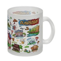 DüSseldorf Pop Art Comic Glas Tasse