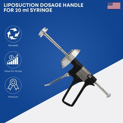 Liposuction Dosage Handle Syringe Fat Injecting Gun Cosmetic & Plastic Surgery