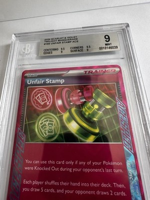 unfair stamp pokemon card eBay Auction Item 226213251598 TCG Cards 2024 Twm EN-Twilight Masquerade pokemon SV06 Unfair Stamp Reprint