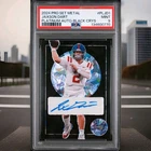 Jaxson Dart 2024 Leaf Pro Set Metal Platinum Auto 5/5 RC PSA 9 New York Giants
