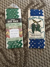 Krawiec Ptak Rick Rack Wstążka Wykończenie 1930