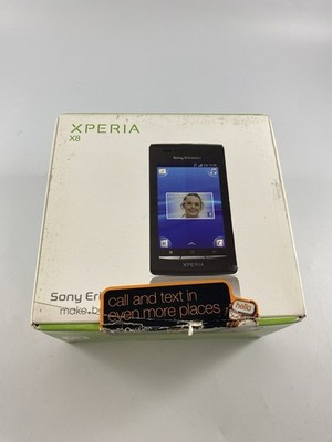 Sony Ericsson Xperia X8 schwarz orange Netzwerk 128MB 3,0'' Android Smartphone OVP