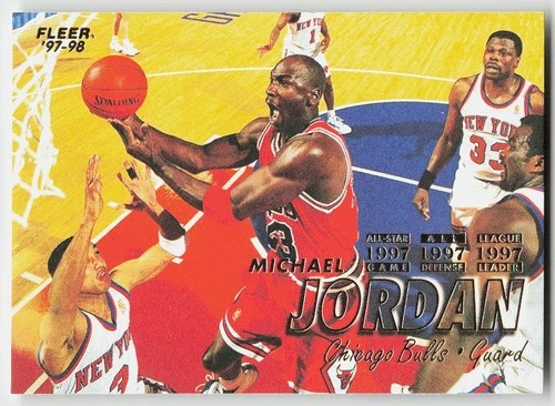 1997-98 Fleer #23 Michael Jordan BASKETBALL Chicago Bulls