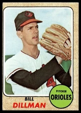 1968 Topps Bill Dillman #466 B