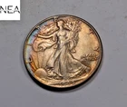 1944 Walking Liberty Half Dollar ~ Almost Uncirculated AU (toned) ~ (ZH611)