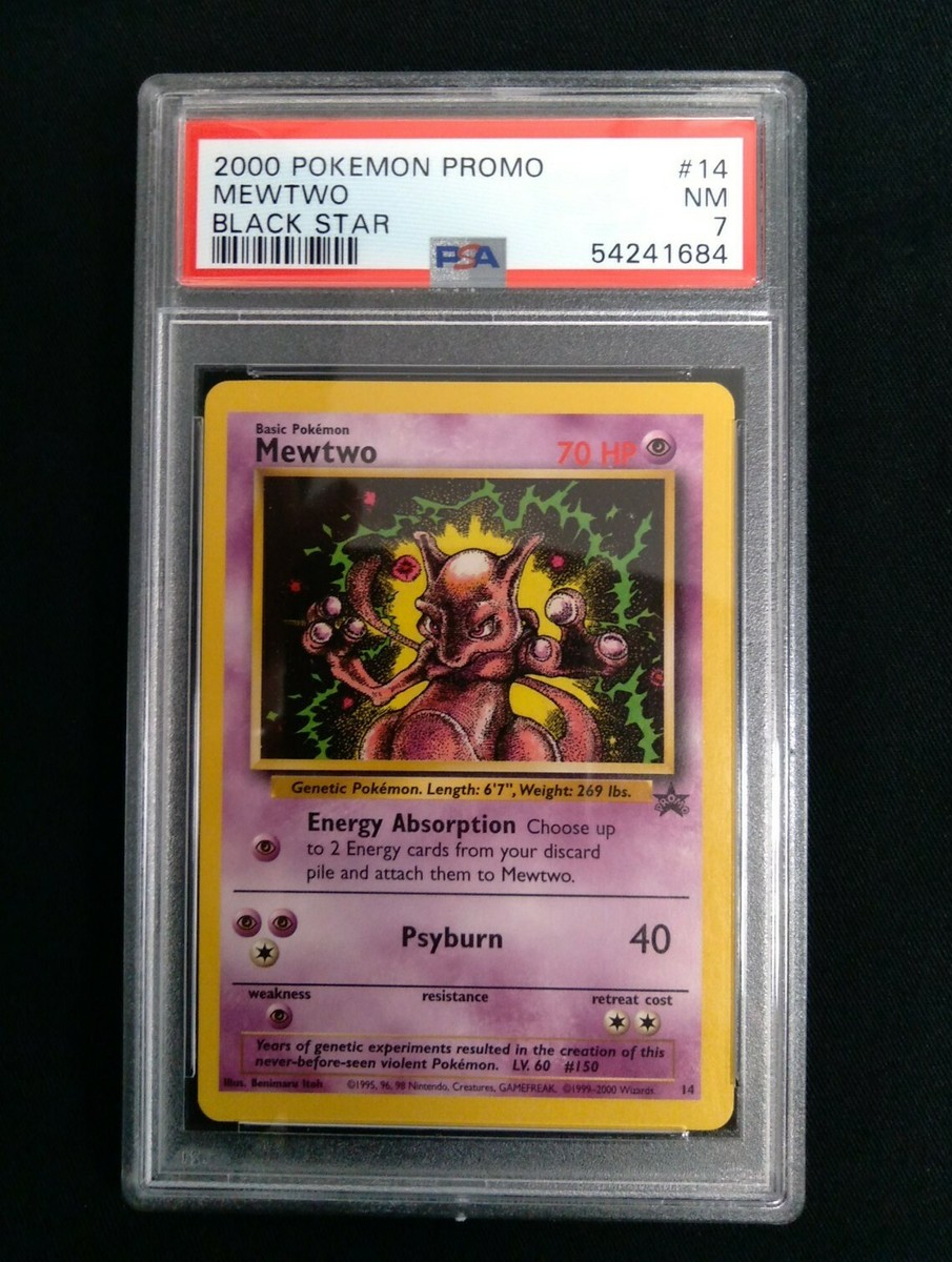Graded PSA 7 2000 Pokemon Promo - Mewtwo - Black Star #14 | eBay Graded PSA 7 2000 Pokemon Promo - Mewtwo - Black Star #14 | eBay