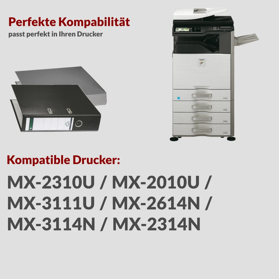 Original Sharp MX-23GTBA Toner Schwarz MX-2310U MX-3111U MX-2614N MX-2314N - Bild 2 von 3