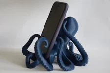 3D Printed Octopus Phone Tablet Mount Stand Sculpture Nautical Decor Functional
