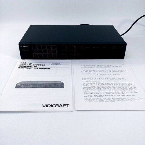 Vintage Vidicraft SEG-200 Video Special Effects Generator w/ Manual - Tested