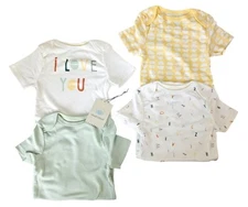 Cloud Island Cotton New Baby Infant Boy Girl Bodysuits 18 Months Set of 4