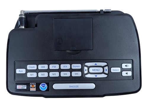 RadioShack Digital Weather Alert Clock Radio AM/FM/WX Channels Backlit Display - Picture 2 of 12