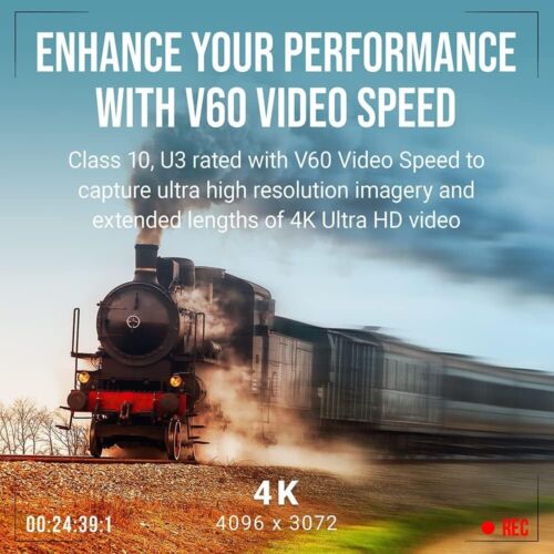 512GB EliteX SD Card with V60 Speed: Perfect for 4K UHD & Full HD Video Capture - Picture 6 of 10