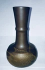 Vintage Royal Haeger Pottery Vase Earth Wrap Lava Glaze Crackle Brown  8"
