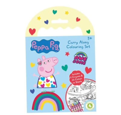 Peppa Pig Carry Along - Malset Kinder Long Journey Activity Set Activity X2
