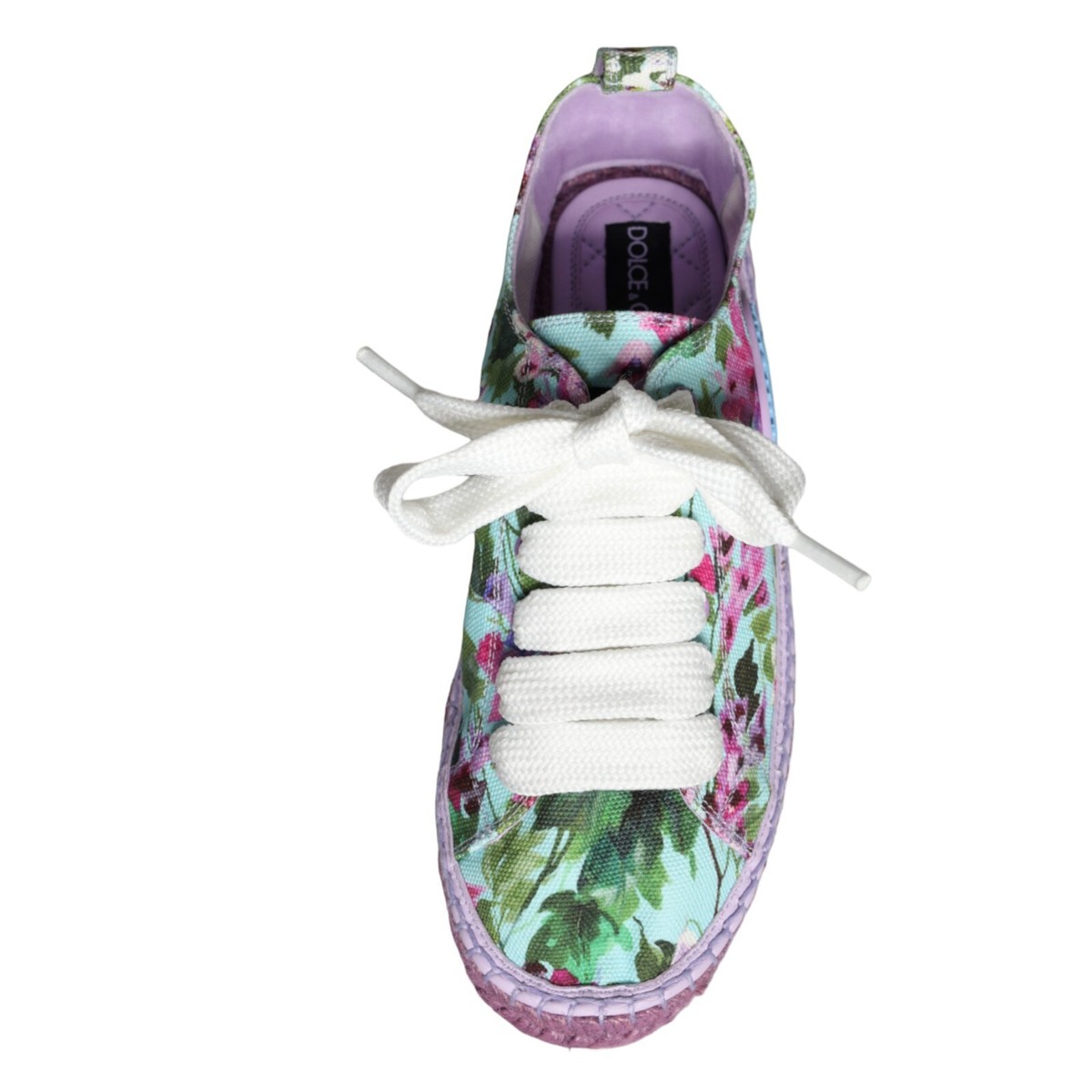 DOLCE & GABBANA Shoes Multicolor Canvas Floral Espadrilles DOLCE & GABBANA Shoes Multicolor Canvas Floral Espadrilles
