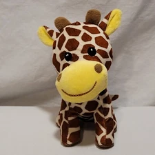 Greenbrier International Giraffe Plush 7" Stuffed Animal Toy Brown Yellow 