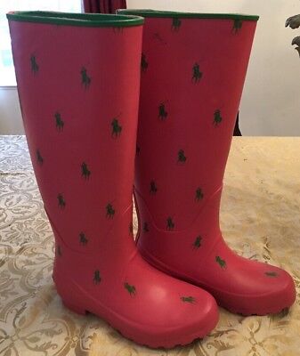 red ralph lauren rain boots