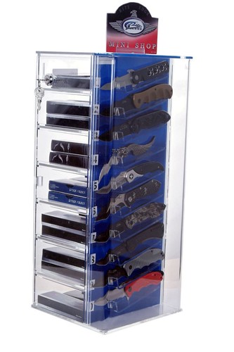 Acrylic Knife Display Case 10 Piece Display Tower - Picture 7 of 7