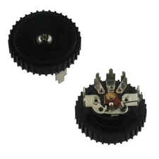 Transistor Radio Mini Thumbwheel 50K Ohm Audio Taper Potentiometer With Switch 
