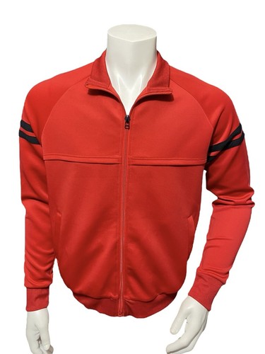 Forever 21 Men’s Full Zip Casual Sweatshirt Jacket Size Medium M Red Long Sleeve - Picture 2 of 16