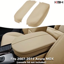 Fit 2007-2013 Acura MDX Leather Center Console Lid Armrest Cover Beige Parchment