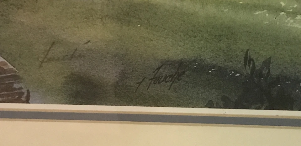 LITOGRAFÍA FIRMADA A MANO VIRGINIA FOUCHE BOLTON "NÚMERO DOS ENCUENTRO CALLE" Foto 3 de 4