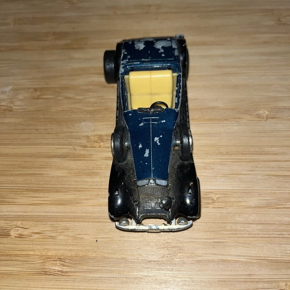 USADO YAT MING ROAD HARD OLD TIMER PULL BACK ACTION ROLLS-ROYCE ROADSTER #10 - Imagem 3 de 4