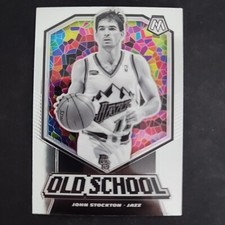 John Stockton - Utah Jazz - 2020 Panini Mosaic Basketball - Old School - #5