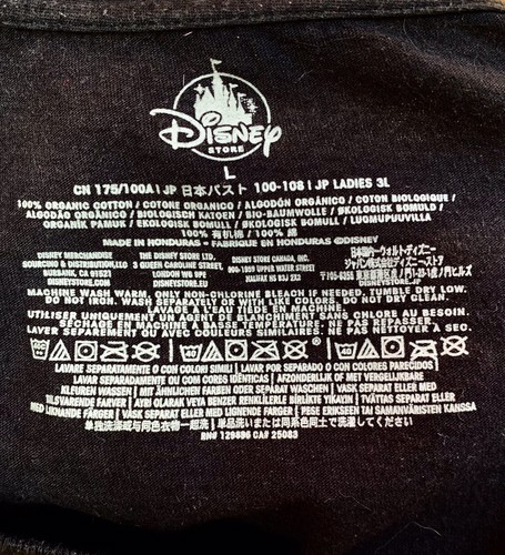 Disney’s The Little Mermaid Black White Monochrome Tee Shirt Size L Disney Store - Picture 3 of 3