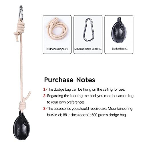 Boxing Slip Bag, Boxing Dodge Hide Speed Bag Maize Ball Leather Ball for Refl... - Bild 4 von 7