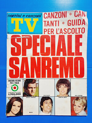 LÄCHELN UND LIEDER TV 5-1969 SPEZIAL SANREMO-ENDRIGO-FANTOZZI-PAOLO VILLILLAGIA