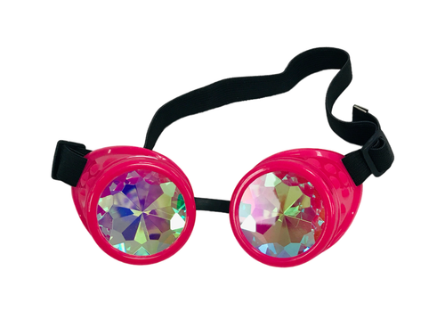 Junk drawer lot 4pc Steampunk costume goggles Rave kaleidoscope glasses rainbow - Picture 3 of 12